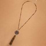 TIGER CHELL TASSEL NECKLACE (PRE-ORDER TAKES 15 DAYS)