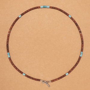 Sandy Coast Beads & Turquoise Necklace