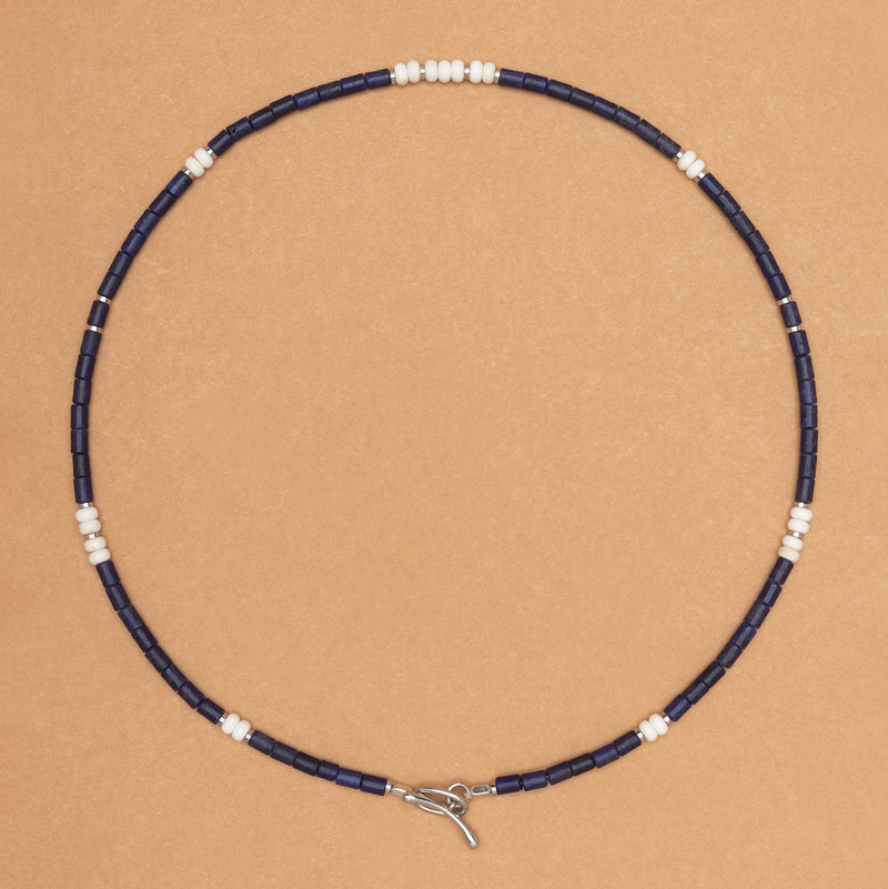 Ocean Current Beads & Magnesite Necklace