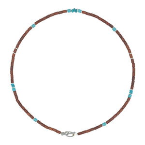 Sandy Coast Beads & Turquoise Necklace