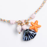 MONTANA ORANGE OCEAN CHARM NECKLACE