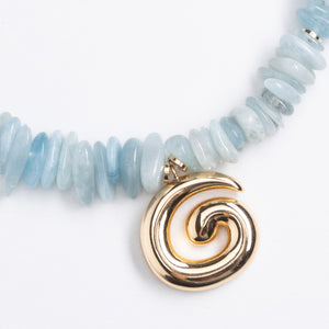 BLUE OCEAN BEADED NECKLACE