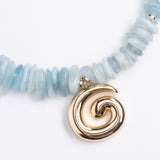 BLUE OCEAN BEADED NECKLACE