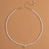 FRESH WATER PEARL WITH SMALL CZ PENDENT