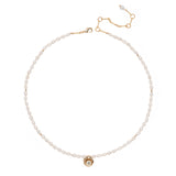 FRESH WATER PEARL WITH SMALL CZ PENDENT