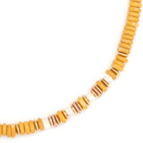 SINGLE STRAND YELLOW MIX NECKLACE