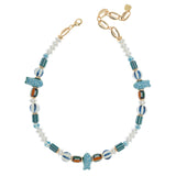 TRIPLE FISH BEADED NECKLACE
