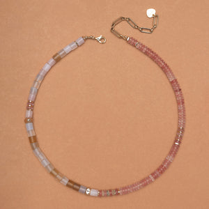 CHERRY MIX BEADED NECKLACE
