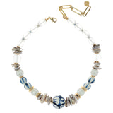 PRINTED STONE BEAD NECKLACE