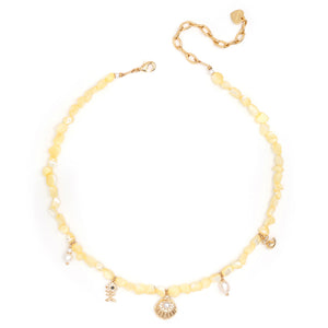 DAINTY SHELL SUNSHINE NECKLACE