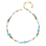 SOFT BLUE WAVES NECKLACE