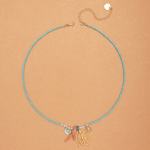 UNDER THE SEA CHARM BEADED NECKLACE