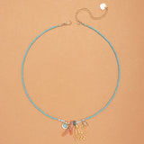 UNDER THE SEA CHARM BEADED NECKLACE