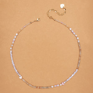PURPLE PERIDOT MIX NECKLACE