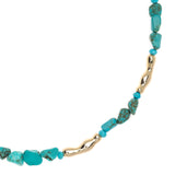 LOCK LOOP TURQUOISE NECKLACE