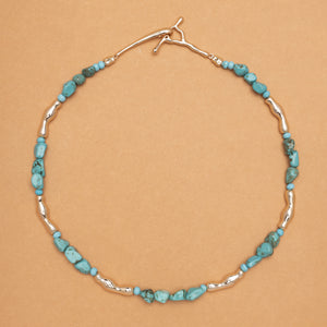 LOCK LOOP TURQUOISE NECKLACE