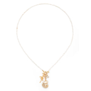 DAINTY BEACH CHARM NECKLACE