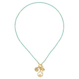 TURQUOISE CHARM PENDANT NECKLACE