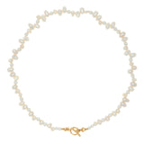 WHITE PEARL WAVE NECKLACE