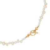 WHITE PEARL WAVE NECKLACE