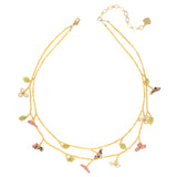 YELLOW BEAD BLOOM LAYER NECKLACE (PRE-ORDER TAKES 15 DAYS)