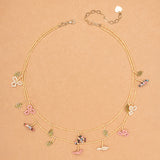 YELLOW BEAD BLOOM LAYER NECKLACE (PRE-ORDER TAKES 15 DAYS)