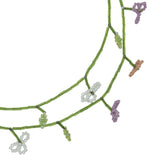 GREEN BEAD BLOOM LAYER NECKLACE (PRE-ORDER TAKES 15 DAYS)