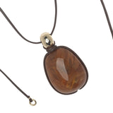 CHUNKY BROWN RESIN NECKLACE (PRE-ORDER TAKES 15 DAYS)