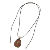 CHUNKY BROWN RESIN NECKLACE (PRE-ORDER TAKES 15 DAYS)