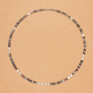 Seashells Beads & Moss Agate Necklace