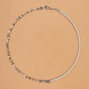 Tide Weave Leather Rope & Brown Jasper Stone Necklace