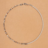 Tide Weave Leather Rope & Brown Jasper Stone Necklace