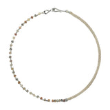 Tide Weave Leather Rope & Brown Jasper Stone Necklace