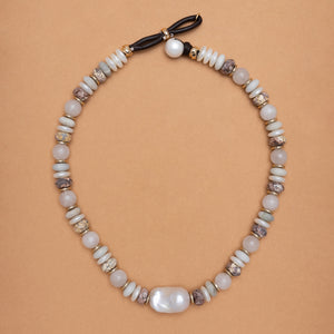 MOONSTONE PEARL NECKLACE