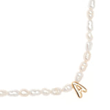 WHITE PEARL A BEAD FASHION NECKLACE