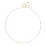WHITE PEARL C BEAD FASHION NECKLACE