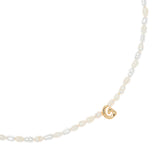 WHITE PEARL G BEAD FASHION NECKLACE