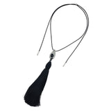 NOIR ÉCLIPSE TASSEL NECKLACE (PRE-ORDER TAKES 30 DAYS)