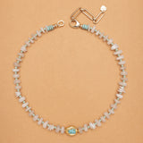 MOONSTONE TURQUOISE BEADED NECKLACE
