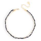 LUCKY CHARM NECKLACE SNOWFLAKE OBSIDIAN