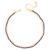 LUCKY CHARM NECKLACE GARNET