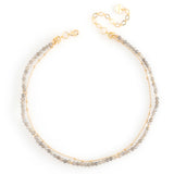 LUCKY CHARM NECKLACE LABRADORITE