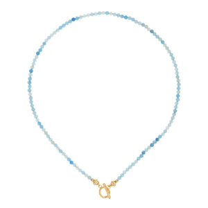 POWER AQURMARINE STONE NECKLACE