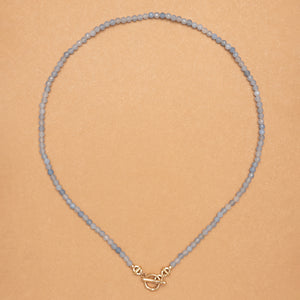 POWER AQURMARINE STONE NECKLACE