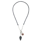 OBSIDIAN TRIDENT'S PROMISE NECKLACE