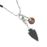 OBSIDIAN TRIDENT'S PROMISE NECKLACE