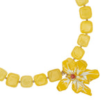 YELLOW AGATE BLOOM NECKLACE (PRE-ORDER TAKES 15 DAYS)