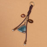 PALMA BLUE AGATE KEYCHIAN