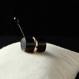 BROWN GOLD GEO RING