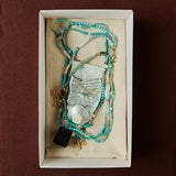 TURQUOISE AMAZONITE SHORT NECKLACE
